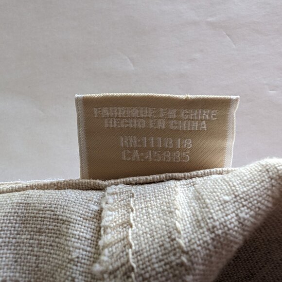 MICHAEL KORS LINEN PANTS Sz 4 - 32 WAIST drawstring 2 FRONT & BACK pockets WOW ! - Picture 12 of 14
